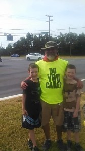 My new buds Kaiden and Alex. Photo: Amanda Smith Pace