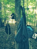 This was my closet for two weeks.